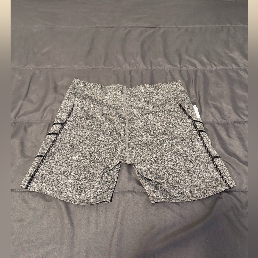 GREY/BLACK ATHLETIC SHORTS W/POCKETS!